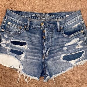 denim shorts